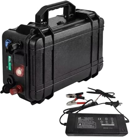 12V 100Ah 1280Wh Batterie Au Lithium Fer Phosphate Adaptée Aux Bateaux De Pêche Batteries for Moteurs + Chargeur