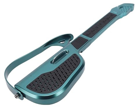 Fockety Kindergitarre, Saitenlose Autogitarre für Anfänger mit Intelligentem System, Kompaktes Faltbares Design, Sicheres Kunststoffmaterial, 58 X 19 Cm, Ideal für Junge Anfänger (GREEN)