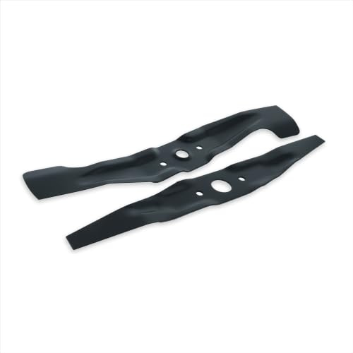 vhbw 2x Lama di ricambio compatibile con Honda HRD536, HRB535, HRX537, HRX537 C1, IZY 53, HRX537 C2 tagliaerba - nero, in acciaio