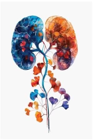 1 St Mänskliga Organs Anatomi Affischer Blomma Lungor Akvarell Neurologi Psykolog Dukmålning Väggbild Medicinsk Kontorsinredning(19,50X70cm Unframed)