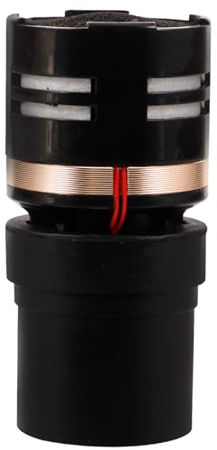 HAKIDZEL Capsula Microfono Dinamica per Sostituzione, Nucleo Microfono Compatibile, Materiale Spugna e Plastico, Installazione Rapida per Concerti e Ktv, Colore Nero