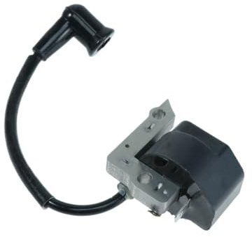 Operitacx Bobina Negro de Repuesto Encendido Motor de Cortacésped | Pvc, Aumenta Energía de Chispa, Convierte bajo Voltaje en Alto Voltaje, Fácil Instalación y Reemplazo