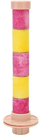 Vistreck Quartz Sands Bird Stick - Tvättbar Slipabborre för Papegojor och Cockatiels, Säkert Kvartsmaterial, Enkel Installation