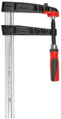 BESSEY TG5.512+2K Klemme, Holzbearbeitung, F-Stil, 2K-Griff, austauschbare Pads, 14 cm. x 30,5 cm, 598,7 kg