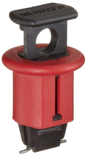 Brady Miniature Circuit Breaker Lockout Systems, 24.13mm x 41.7mm x 24.10mm x 13.72mm, POS, Red