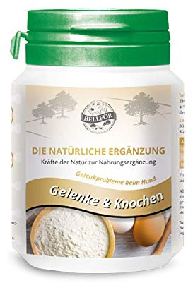 Bellfor Gelenke & Knochen Kapseln, Ergänzungsfuttermittel für Hunde, 50 Kapseln mit Ovopet, Kollagen und Hyaluronsäure, Unterstützung von Gelenkfunktion und Knochen, für jedes Alter