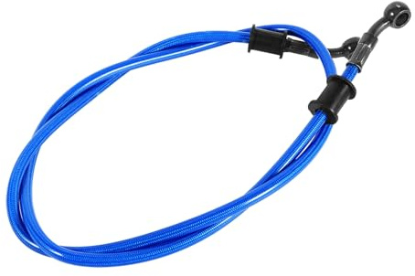 Keenso Motorrad Kupplung Bremsschlauch, Motorrad 500mm / 600mm / 900mm /1200mm Stahlflex Bremsschlauch Bremskupplung Ölschlauch für Fahrrad Enduros Motocross Motorrad (900mm-Blau)