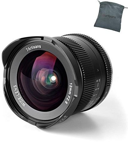 7artisans 12 mm f2.8 APS-C Weitwinkelobjektiv Fixed Lens für Canon EF-M Kamerahalterung Like M1 M2 M3 M5 M6 M10