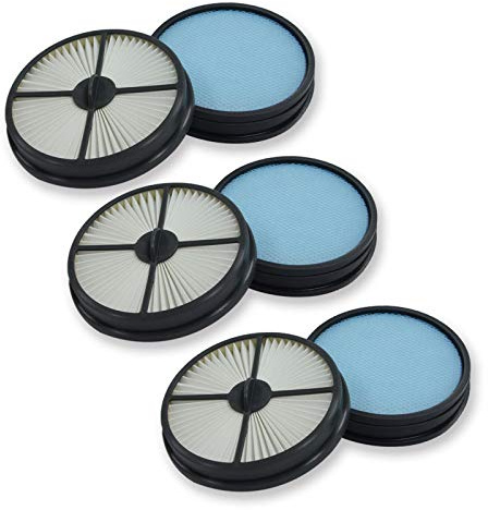 PUREBURG 440005515 440005516 Replacement Filter Set Compatible with Hoover UH72460 Air Lite Corded Bagless Multi-Cyclonic Lightweight Upright Vacuum,Air Clean Dust,3-Pack (6 Filters)