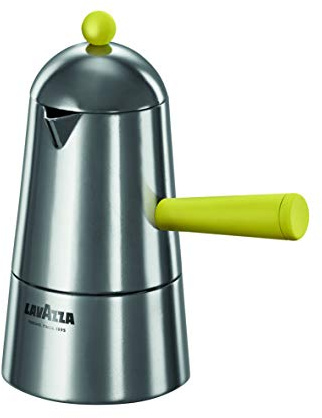 ILSA Lavazza Carmencita Pop Induktionskaffeemaschine aus Aluminium, für Espresso, bunt, gelb, 3 Tassen
