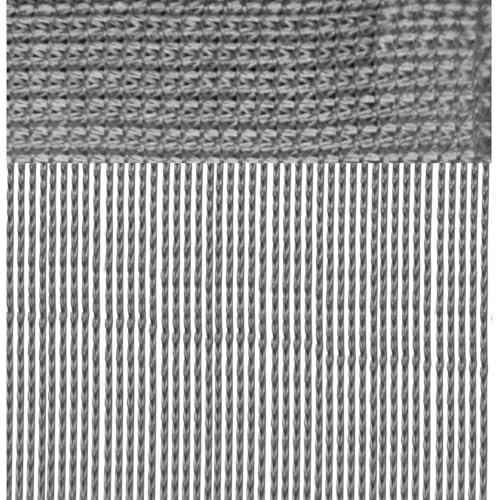 Bestlivings Cortina de hilos (56 x 185 cm) en color antracita, incluye barra de cortina de fácil montaje, ideal para caravana, camping