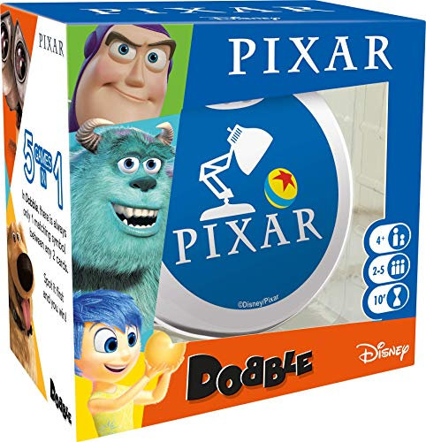 Asmodee, Dobble Pixar, Card Game, Ages 6+, 2-8 Players, 15 Minutes Playing Time - Englische Sprache