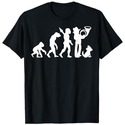 Horn Bläser Waldhorn Posthorn Jagdhorn Jäger Jagen Evolution T-Shirt