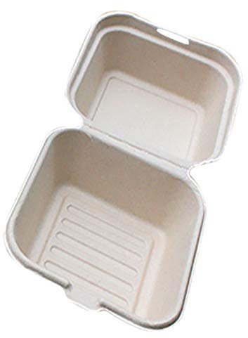 BLIBUNALA Bento - Set di 10 scatole per torte ecologiche, usa e getta, per cucina, sala da pranzo e bar, confezione da forno (marrone, taglia unica)