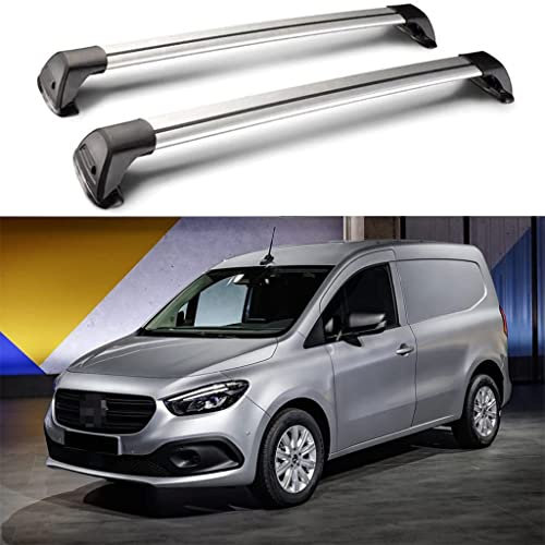 Car Roof Rack Bars Rail Cross Aluminium,for Citan LWB 5 Door Van 2012-2022 Auto Crossbar Carrier Rails Rooftop Luggage Holder Top Cargo Transportrack Bike Mount