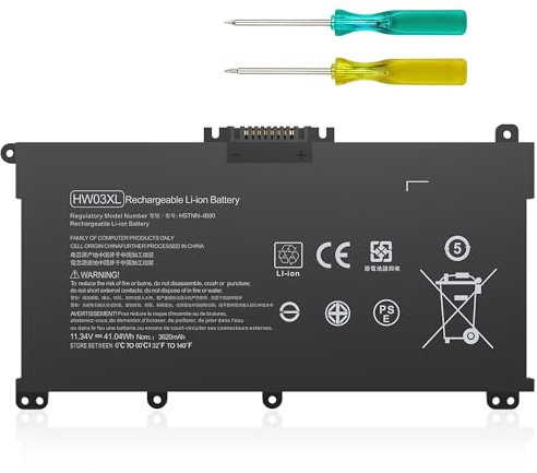 HW03XL L97300-005 Battery Replacement for HP Pavilion 15-EG 15-EH 17-CN 17-CP 15-EG0073CL 15-EG2073CL 15-EG1053CL 15-EG1073CL 15-EG2025NR 15-EG3053CL17-CN0xxx 17-CN0023dx 17-cn0053cl HWO3XL HW03041XL