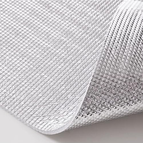 Aluminiumfolie Fensterfolie,Thermo Reflektierende Rollo,Sonnenschutz Schutz-Vorhang, Uv-Block Fenster Tönungsfolie,Zwei-Wege-Sichtschutzfolie,für Zuhause,Anpassbar (60cm x 80cm(23.6in x 31.5in))