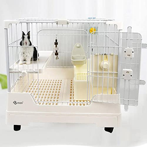 Meerschweinchenkäfige – Kaninchen- und Hasenkäfig, Haustierkäfig aus Metall, Kleintierkäfig mit Rädern, abnehmbare Plattform für Frettchen, große Ratten, Meerschweinchen und Chinchilla mit ausziehbare