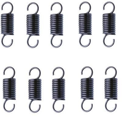 10 Stücke Spannfeder Zugfeder Mit Haken 25mm, Durchmesser 0,5mm, Außendurchmesser 7mm