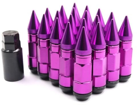 Cttabkl 20 Pcs 90mm Car Wheel Bolts Nuts Studs Extended Tuner Wheel Lug Nuts Screw Cap With Spike For Wheels Rims M12x1.25 M12x1.5 Bolt Wheel Screws(M12x1.5)