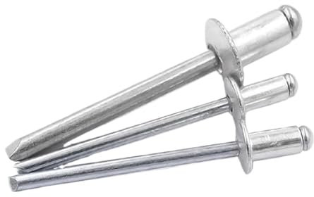 Edelstahl-Niete, 10–50 Stück, Pop-Nieten, Aluminium, M2,4, M3,2, M4, M4,8, M5, M6, Rundkopf-Blindnieten, Stahlschaft, Dorn, Auspuffnieten(20mm,M6 10pcs)