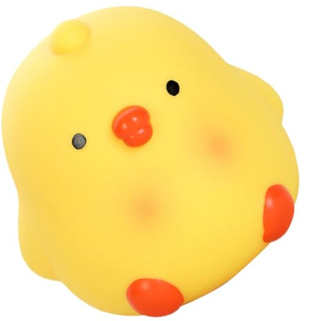 Toyvian Hucha De Pollo De Vinilo Suave Irrompible para Niñas, Tamaño Mediano, Alcancía para Ahorrar Dinero, Decoración De Escritorio para Cumpleaños, Banco De Dinero Infantil