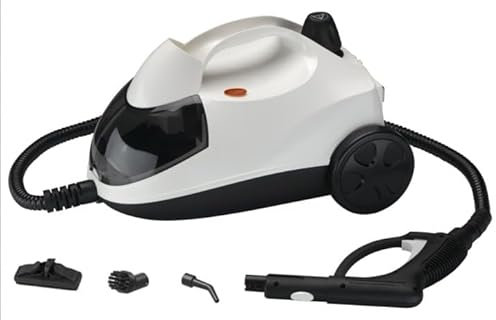Rolipo Dampfreiniger, Dampfdruck: 4 Bar, Leistung: 2000 W, Tank: Max 2 L, Nutzungsdauer: 40 Minuten, mit Bodenreinigungsset, Düsen und Rundbürste von Böden, Sofas, Polstermöbel und Autos