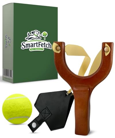 Dog Ball Launcher: Long Distance Fetch Toy, Tennis Ball Launcher Thrower, Pet toys - Slingshot