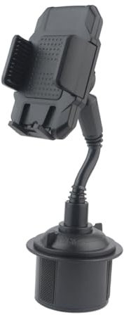 VILLCASE Telefono Regolabile per Auto Portabicchiere Rotante Nero Compatibile con Maggior Dei Smartphone Facile Installare e Rimuovere