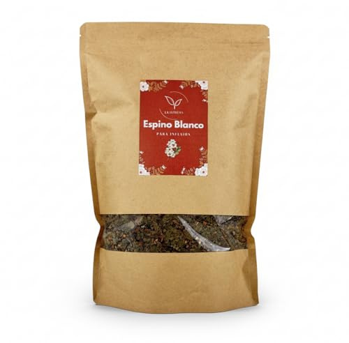 Espino Blanco Seco a Granel 100% Natural – Hojas y Flores de Crataegus Monogyna – Ideal para Infusión Relajante y Salud Cardiovascular (250 g, Espino Blanco)