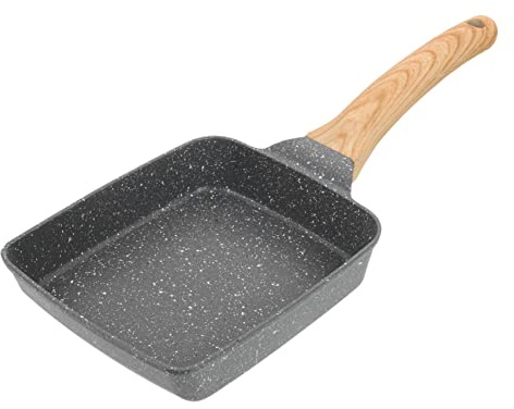 Alipis Padella Antiaderente Alluminio Spesso con Singolo Resistente Deformazioni Riscaldamento Rapido Ed Uniforme per Cucina Domestica per Friggere Uova Frittate Steak e Dolci Adatta