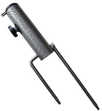 SEWACC Support De Pare-Soleil Portable pour Plage Et Jardin, Base De Piquet De Terre en Fer Robuste Diamètre 3,6 Cm, Ancre pour Mât De Parapluie, Fixation Sécurisée Et Légère pour Extérieur