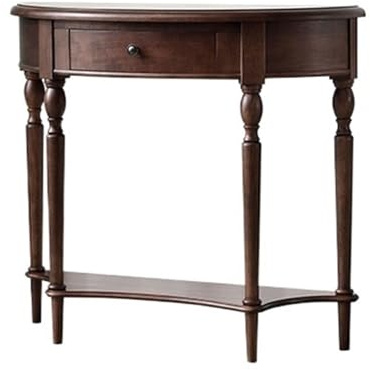 Huangj-0527 Table Console avec tiroirs - d'entrée en Bois Massif Rangement, Petites Tables Consoles for l'entrée, Table for Le Couloir, de canapé Console d’entrée