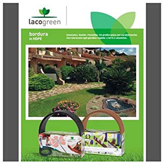 Lacogreen Kit Bordure noire 15 mm 4 Décoration jardin ductile flexible