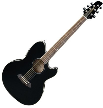 Ibanez Talman TCY10 Akustik-E-Gitarre, Schwarz