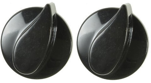 Beko Oven Cooker Hob Gas Flame Control Knob (Black, Pack of 2)