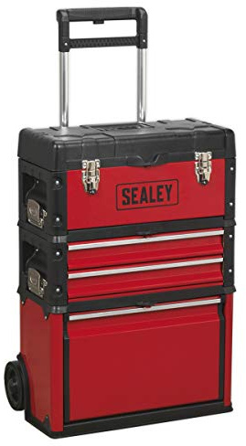Sealey Ap548 Mobile Steel/Composite Toolbox - 3 Compartment