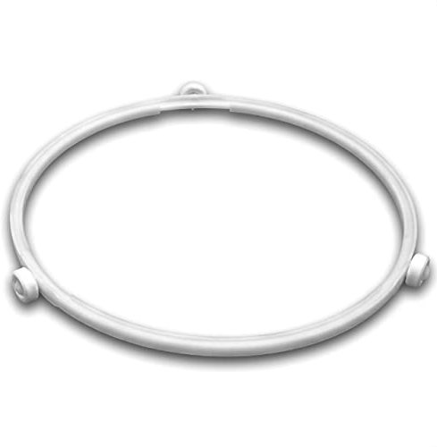 vhbw Support plateau tournant universel de 16,2 cm pour micro-ondes compatible avec Bosch et de nombreuses autres marques blanc