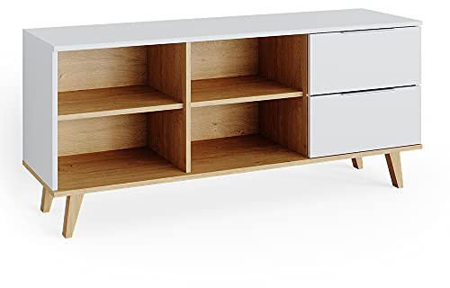 Vicco Kommode Nautica, Weiß, 40 x 61 cm | zur Aufbewahrung von Kleidung und Alltagsgegenständen