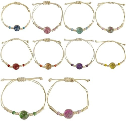 CENRONG Kinder Freundschaftsarmband 10PCS - Längenverstellbar für Mädchen Frauen - Kinderschmuck Handgemacht Geflochten