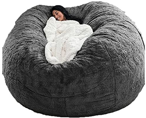 Puff Poltrona a Sacco Fodera per Pouf a Sacco da Esterno Puff Bean Bag Chair XXL Senza Imbottitura Gigante in Tessuto per Adulti Bambini, Pouf da Soggiorno, Grande Poltrona Copertura
