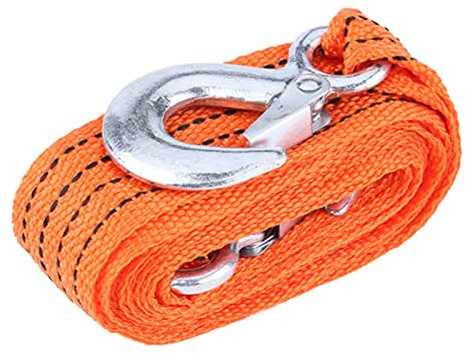 Cuerda de Remolque Automática, Cable de Correa de Remolque de 4 M Correa de Remolque de 3 Toneladas con Accesorio de Emergencia de Cuerda de Tracción de Grillete para Rescate de Automóviles