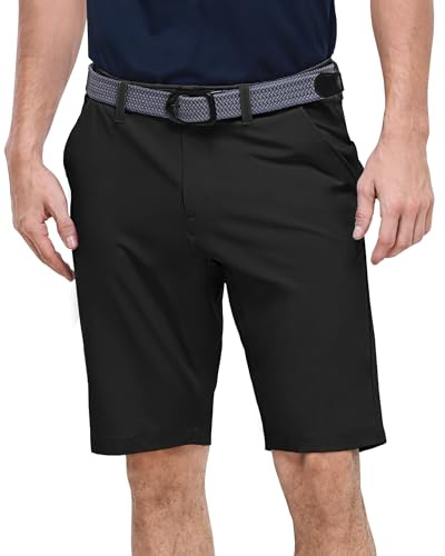 Outdoor Ventures Men's Golf Shorts 11 Quick Dry Lightweight Shorts Black