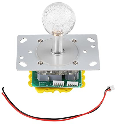 QANYEGN Bunte LED-beleuchteter Joystick, Controller, Kunststoff-Stick, LED-beleuchteter Joystick Für -Spiele