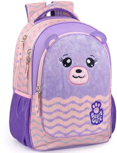 Julian Ross Ergonomischer Schulrucksack für Kinder, 33x15x43cm, 3 Fächer, Netz für Trinkflasche, Gepolsterte Träger, Griff, Gefüttertes Innenfach, Rucksack Jungen und Mädchen