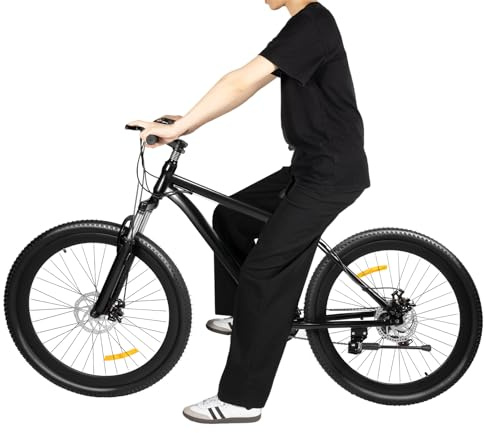 DSYOGX 26 Zoll Mountainbike, 21-Gang-Schaltung Fahrrad für 1.65-1.80m Höhe Jungen Mädchen Erwachsene, Scheibenbremse, Einstellbare Sattelhöhe 80-95cm, Einfachheit