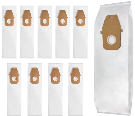10 Pack Type Q HEPA Vacuum Bags Fit for Hoover Upright UH30010COM/UH30010CCA/UH30010 Vacuum Cleaners, Replacement Part AH10000,Part 902419001 Robot Vacuum Bag Accessories