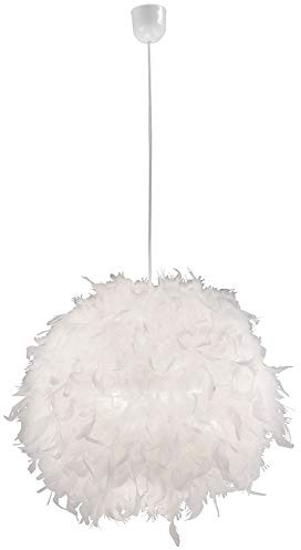 Pendel Lampe Wohn Ess Zimmer Decken Hänge Beleuchtung Feder Kugel Leuchte weiß
