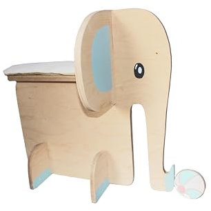 Holztier Holzelefant Elefant Holzspielzeug Emil Tierhocker