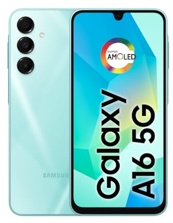 Samsung Galaxy A16 5G, 256 GB + 8 GB di RAM, fotocamera fino a 50 MP, schermo da 6,7 pollici, NFC, IP54, batteria da 5000 mAh, verde chiaro